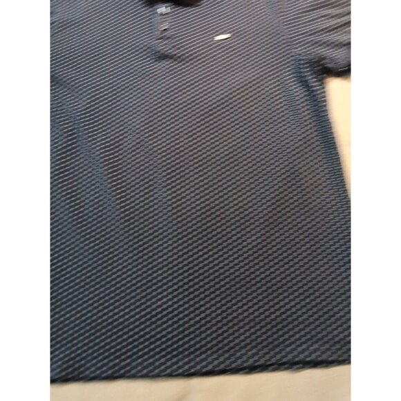 Guess Men's Short Sleeve Polo Shirt Geometric pattern Blue Large - Picture 2 of 9